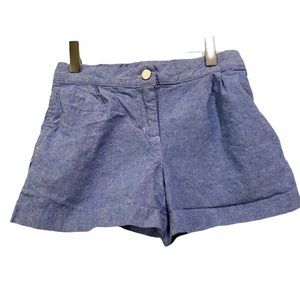 ☘️Janie and Jack blue elastic waist shorts Size 12